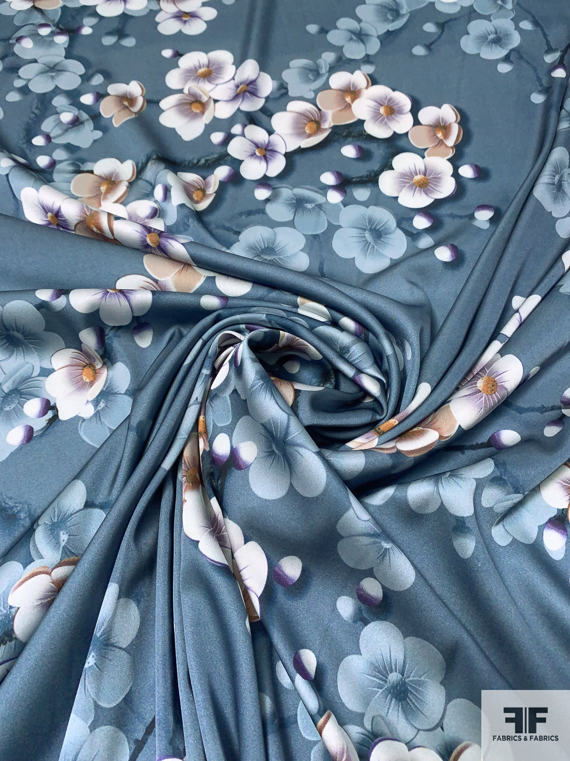 floral polyester dress fabric Tropical Breeze Fabrics Yoryu Large Floral Print Polyester Dress Fabric 048514