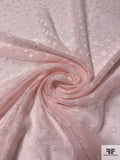 Circle Pattern Clip Polyester Chiffon - Ballet Slipper Pink