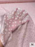 Circle Pattern Clip Polyester Chiffon - Ballet Slipper Pink