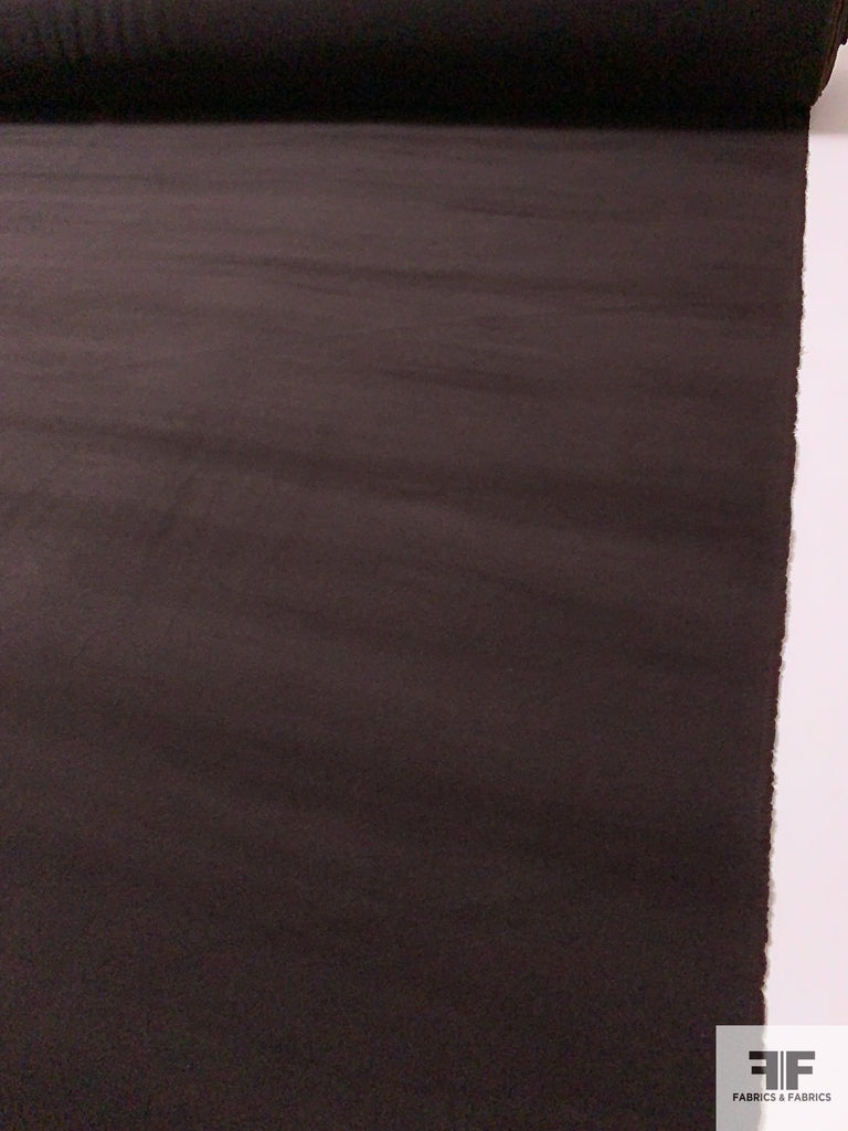 Italian Solid Soft Wool Blend Coating Brown Eggplant FABRICS & FABRICS Fabrics & Fabrics