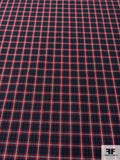 Made in Japan Plaid Cotton Shirting - Maroon / Navy / Evergreen / White