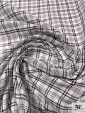 Made in Japan Plaid Cotton Voile - Off-White / Black