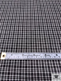 Made in Japan Plaid Cotton Voile - Black / Off-White