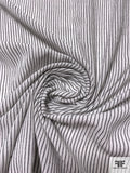 Made in Japan Vertical Striped Cotton Gauze - White / Black