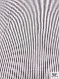 Made in Japan Vertical Striped Cotton Gauze - White / Black