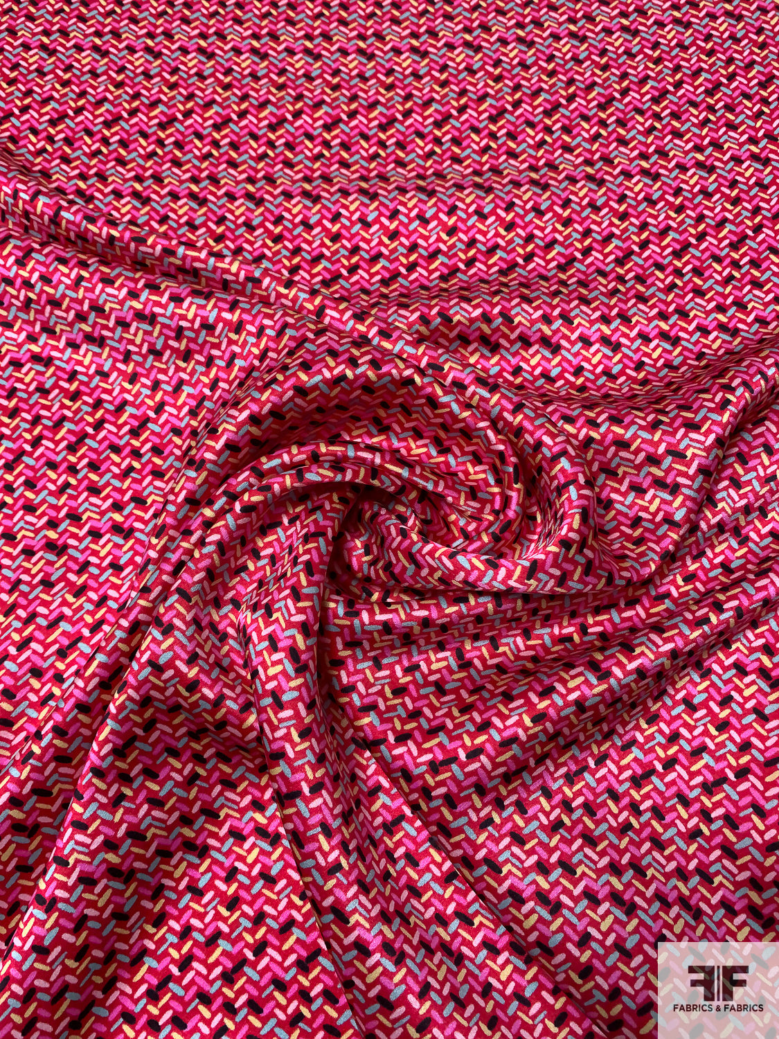 hot pink chevron fabric
