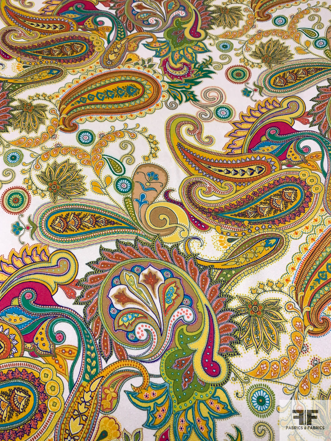 French Paisley Print 56  colorloom - ColorLoomFabric