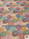 Ethnic Circles Printed Silk Shantung - Multicolor