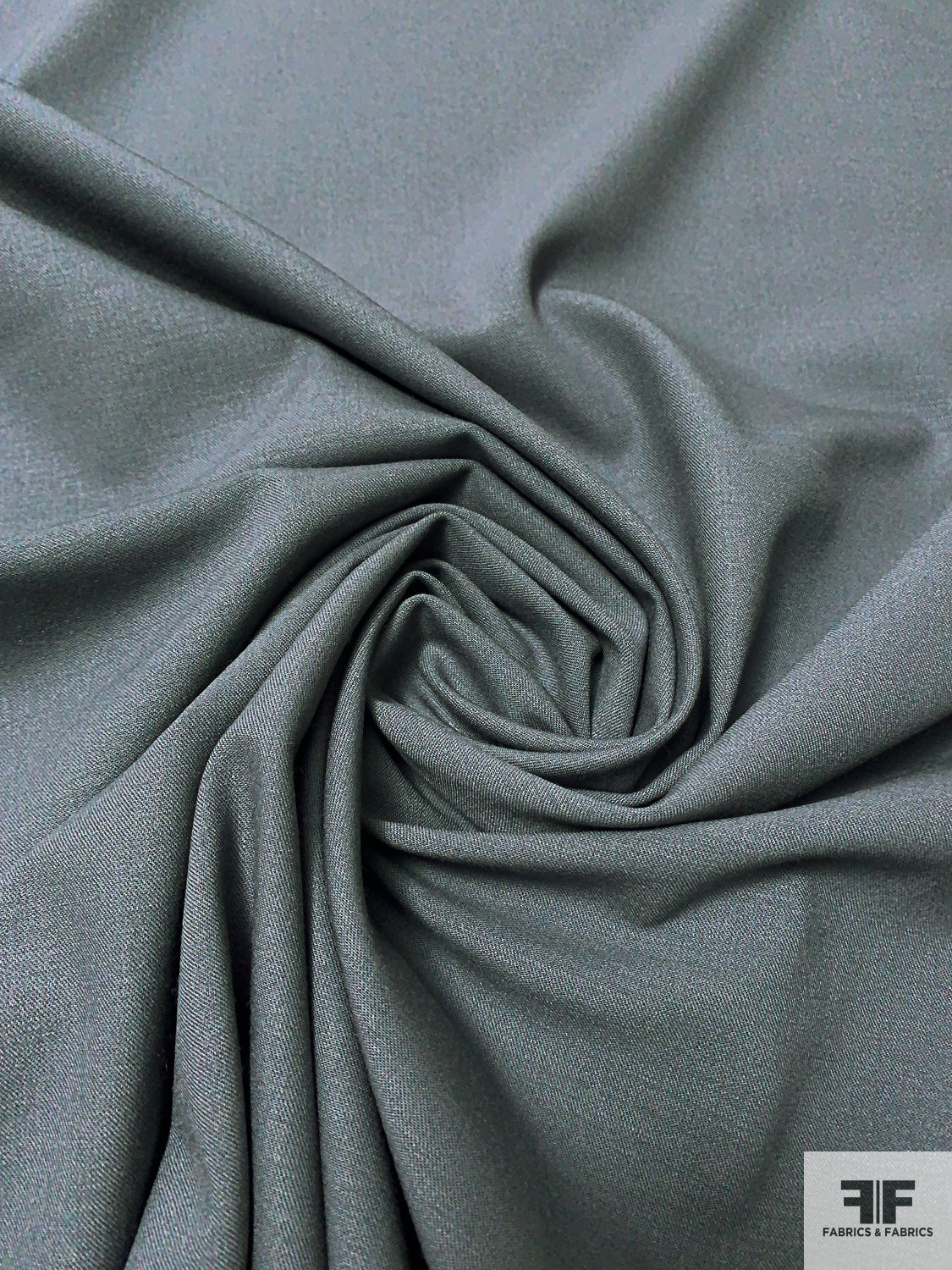 Garbaddin Italian Solid Stretch Wool Gabardine Suiting - Grey | FABRICS & FABRICS ...