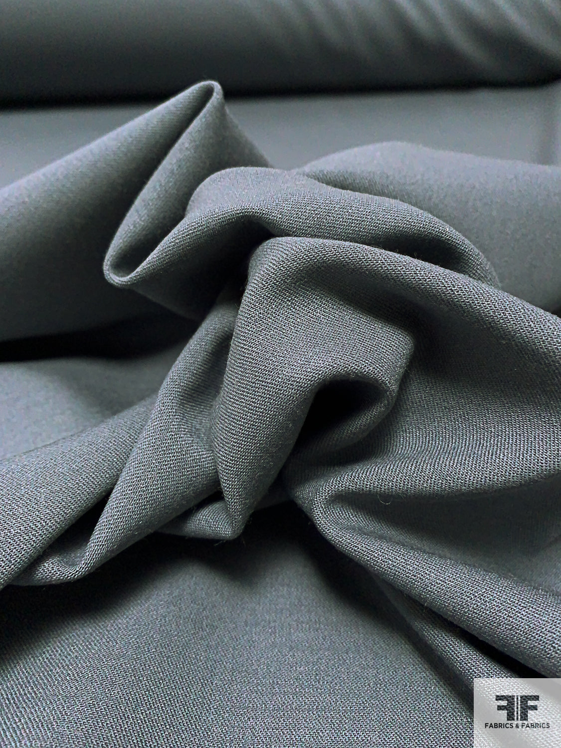 Garbaddin Italian Solid Stretch Wool Gabardine Suiting - Grey | FABRICS & FABRICS ...
