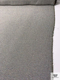 Italian Textured Cotton Tweed Suiting with Lurex Fibers - White / Multicolor