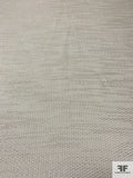 Italian Woven Cotton Tweed with Slight Sheen - Glam Off-White
