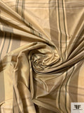 Plaid Yarn-Dyed Silk Taffeta - Beige / Ecru / Olive