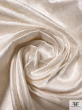Floral Vines Jacquard Silk Shantung - Off-White