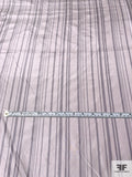 Vertical Striped Yarn-Dyed Silk Taffeta - Muted Lavender