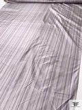 Vertical Striped Yarn-Dyed Silk Taffeta - Muted Lavender