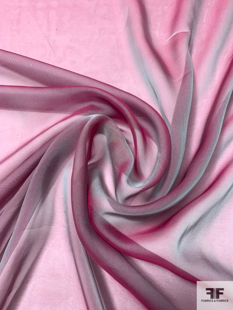 Purple Rose Iridescent Silk Chiffon main image 1