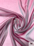 Iridescent Silk Chiffon - Rose Mint