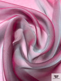 Iridescent Silk Chiffon - Rose Mint