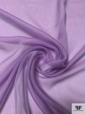 Iridescent Silk Chiffon - Icy Lavender