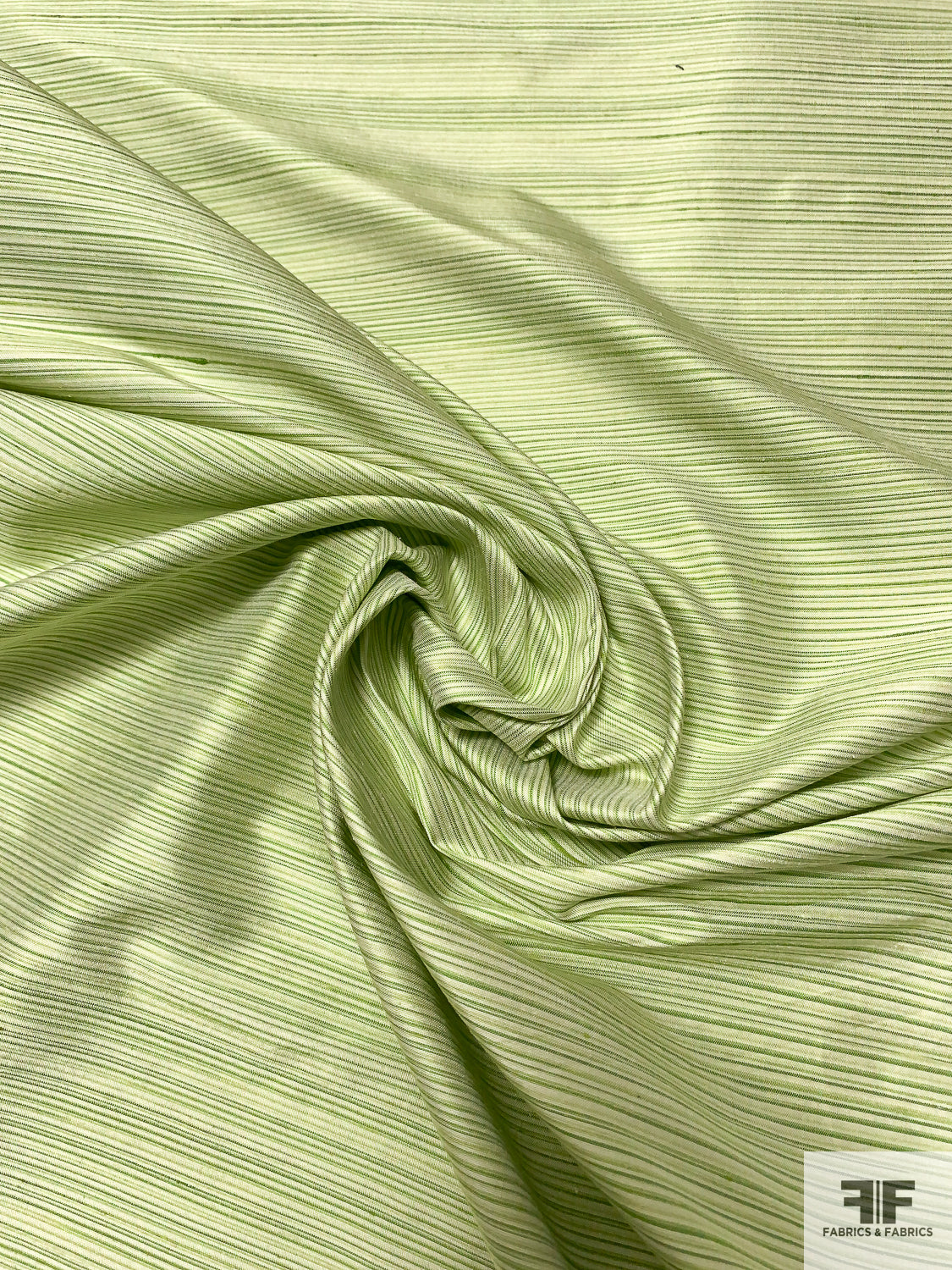 Italian Yarn-Dyed Horizontal Striped Silk Shantung Shades of