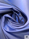 Hazy Vertical Striped Yarn-Dyed Polyester Taffeta - Shades of Blue