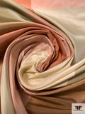 Plaid Yarn-Dyed Silk Taffeta - Dusty Dark Peaches / Olive / Ecru