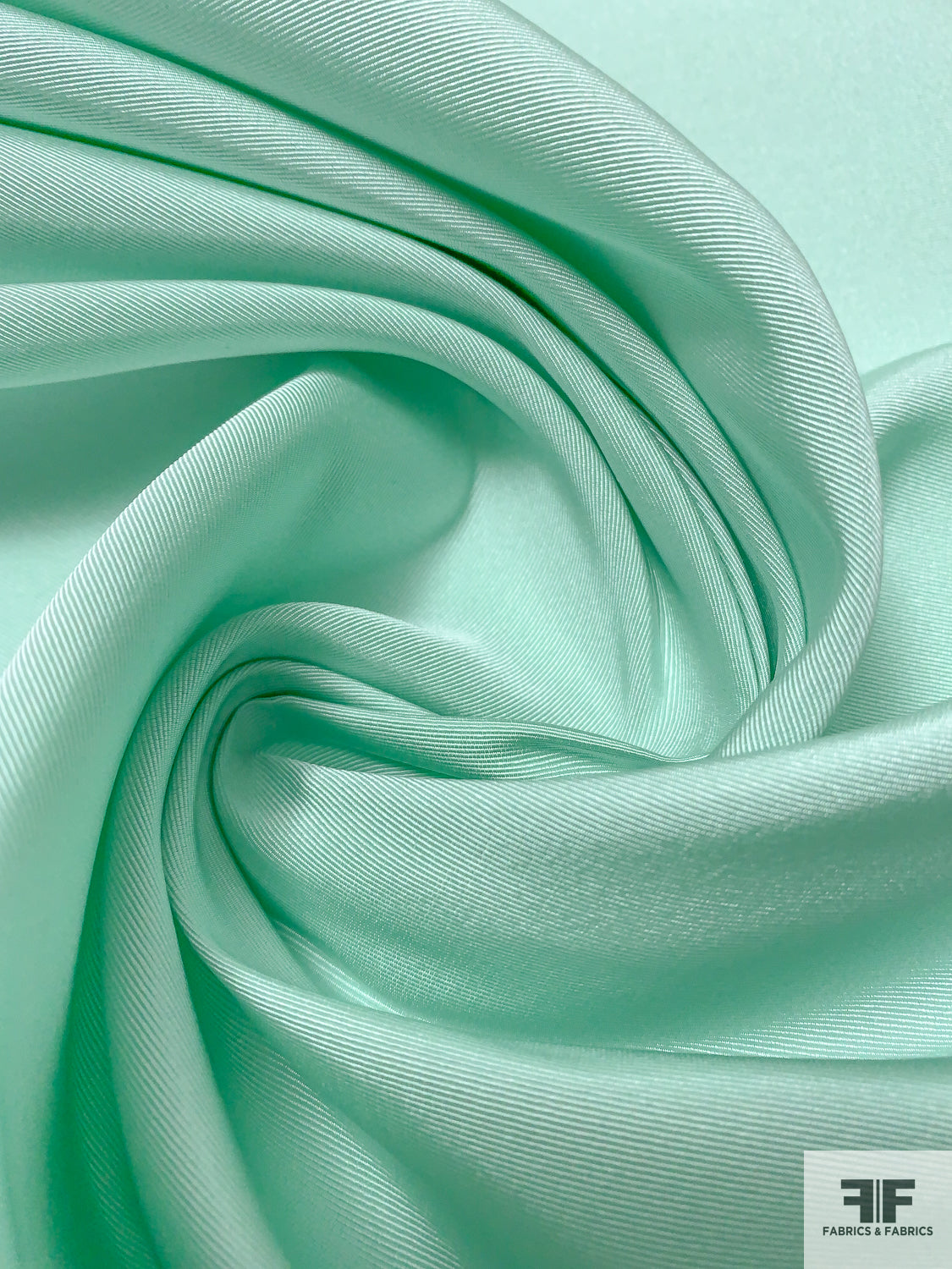 Fail Le Material Solid Silk Faille - Seafoam | FABRICS & FABRICS – Fabrics & Fabrics