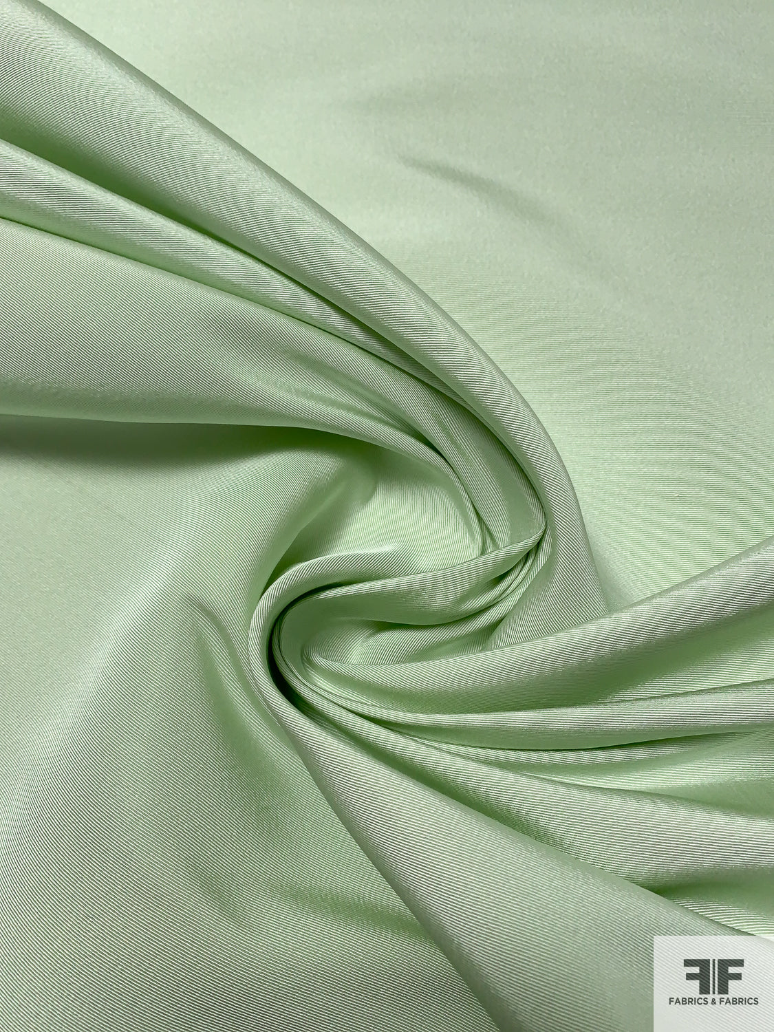 Fail Le Material Solid Silk Faille - Pistachio | FABRICS & FABRICS – Fabrics & Fabrics