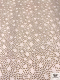 Star Clusters Printed Silk Chiffon - Off-White / Yellow / Black