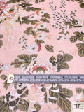 Spring Floral Printed Silk Chiffon - Pink/Green/Yellow/Orange