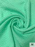 Animal Pattern Soft and Lightweight Textured Brocade - Aquamarine Green
