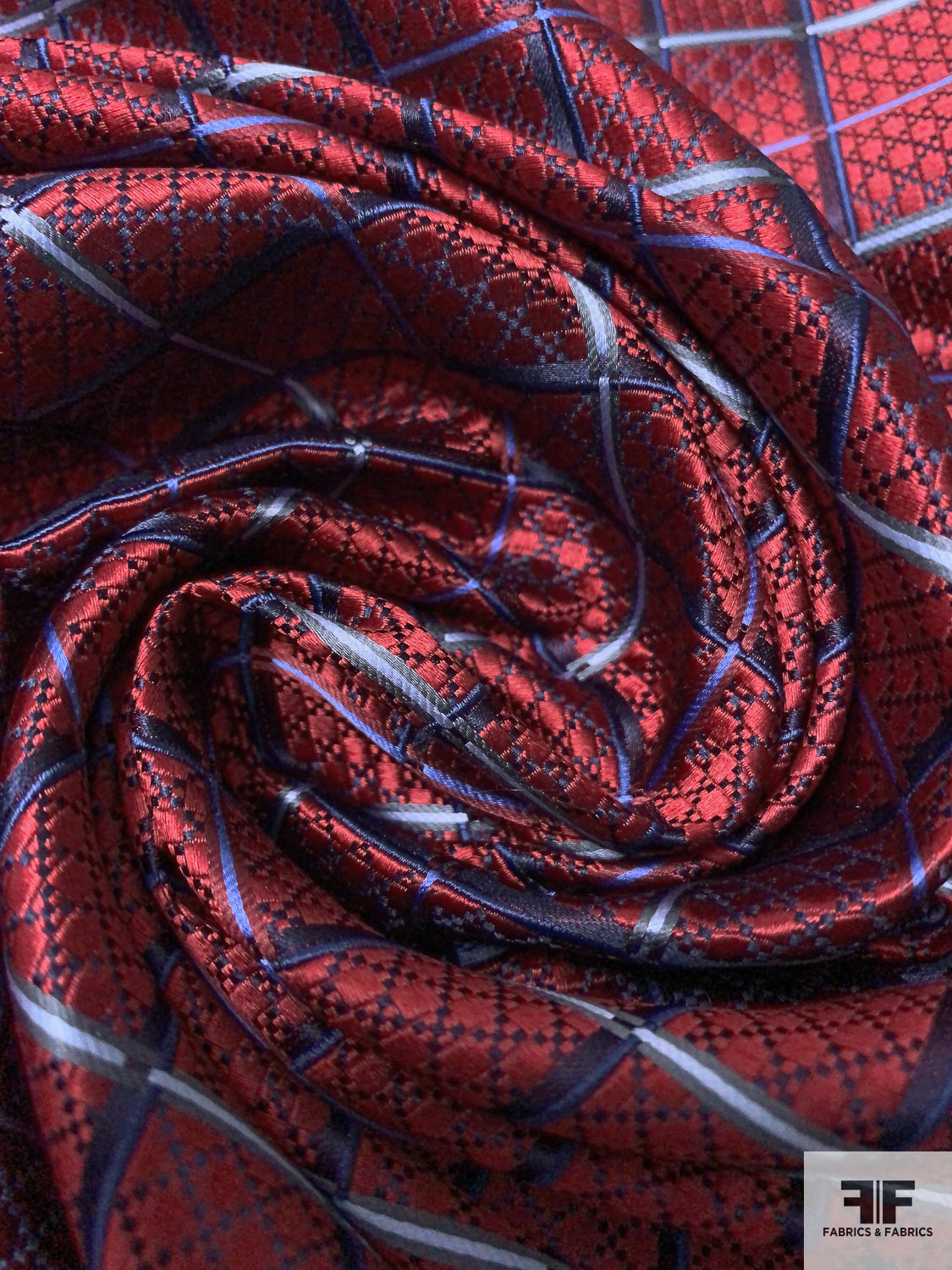 Art Deco Link Silk Necktie Jacquard Brocade - Earthy Greens/Tan