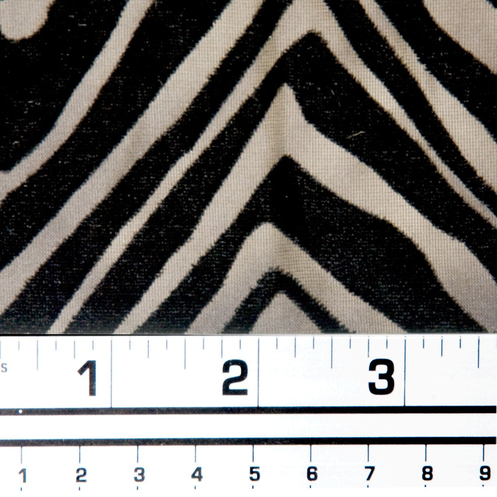 Black Zebra Print Burnout Velvet - Fabrics & Fabrics