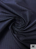 Textured Windowpane Silk Necktie Jacquard Brocade - Navy