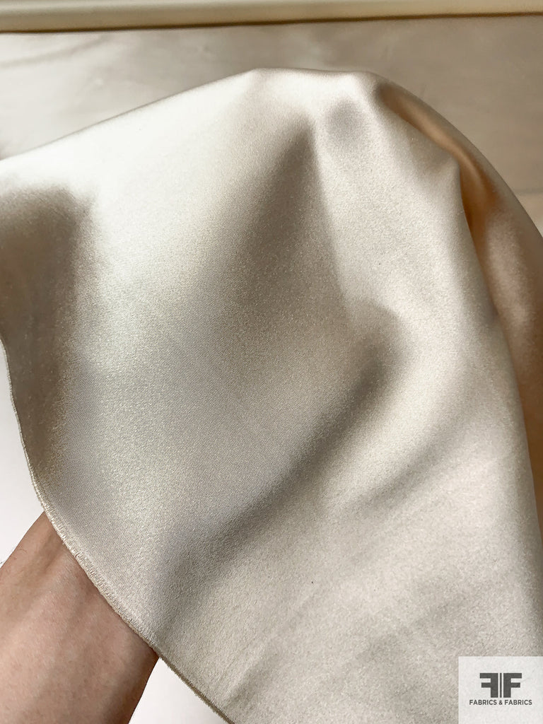Cognac Striped Satin Necktie main image 0
