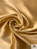 Solid Silk Necktie Satin - Gold