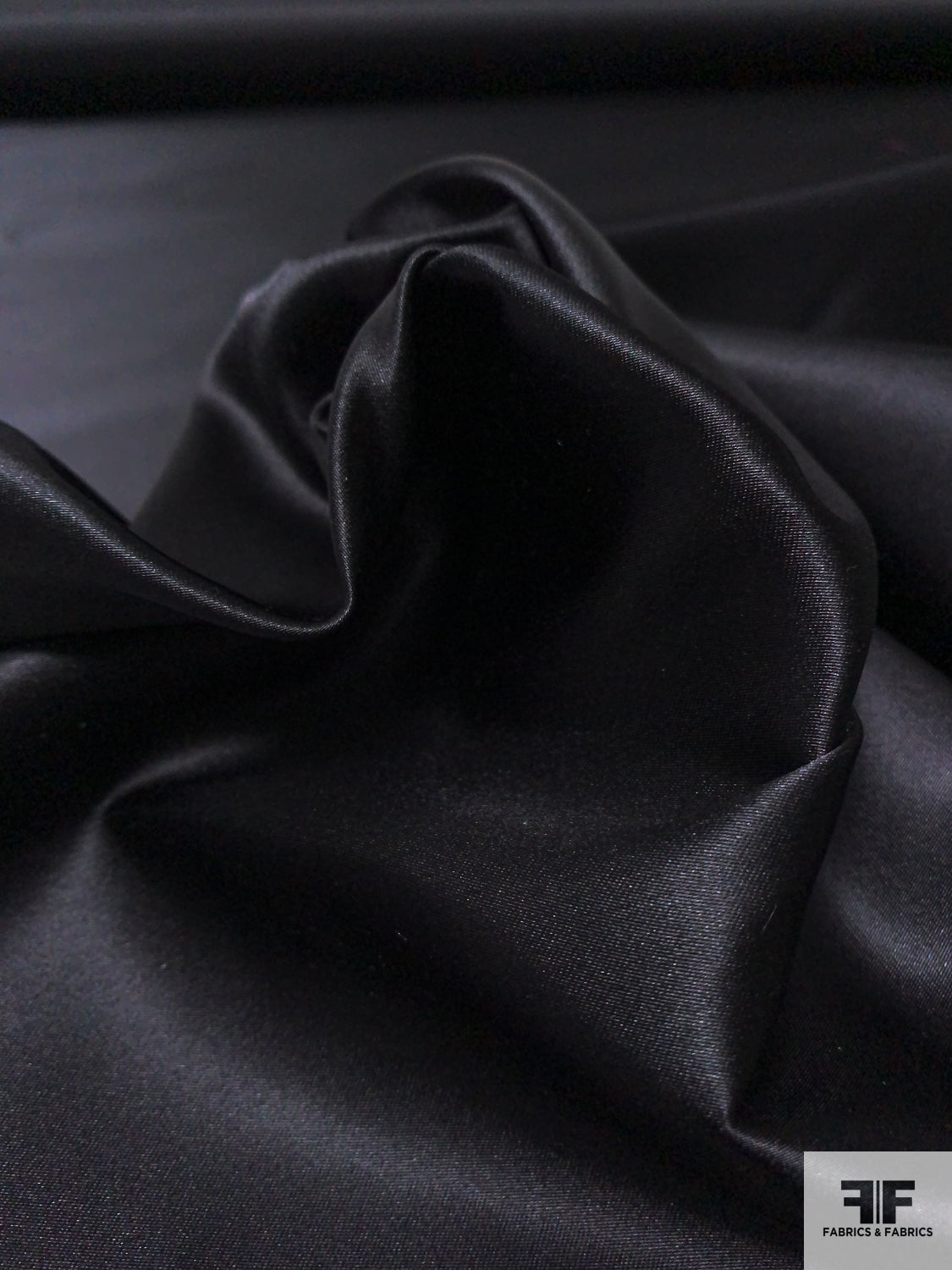 Solid Silk Necktie Satin - Black