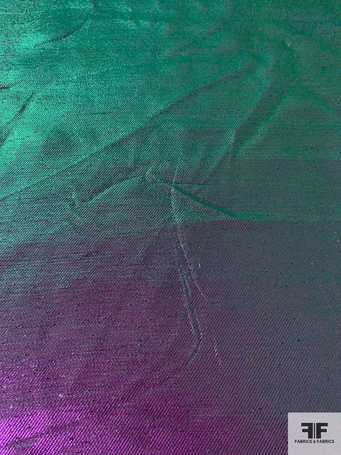 Vibrant Iridescent Lamé - Green/Purple | FABRICS & FABRICS – Fabrics ...