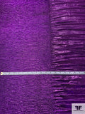 Novelty Pleated Lamé - Metallic Purple