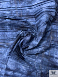 Tie-Dye Printed Pleated Cotton  Novelty - Shades of Blue