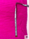 Pleated Silk Georgette - Hot Pink