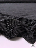 Pleated Shiny Knit - Black