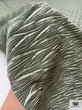 Wavy Pleated Shiny Knit - Sage