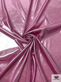 Anna Sui Italian Metallic Finished Solid Silk Charmeuse - Metallic Orchid Pink