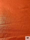 Foil Printed Linen - Dark Orange / Gold