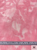 Italian Tie-Dye Printed Linen - Pink / Off-White