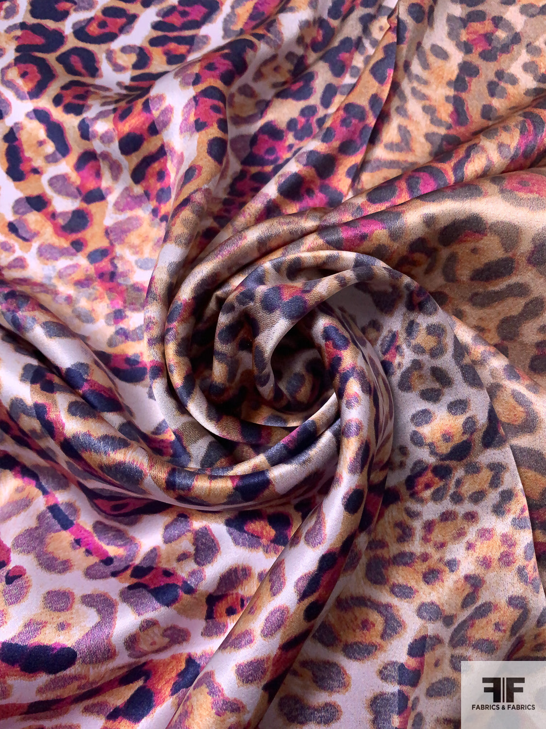 Ombré Animal Pattern Silk Charmeuse - Multicolor