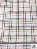 Plaid Printed Cotton Voile - Multicolor Pastels