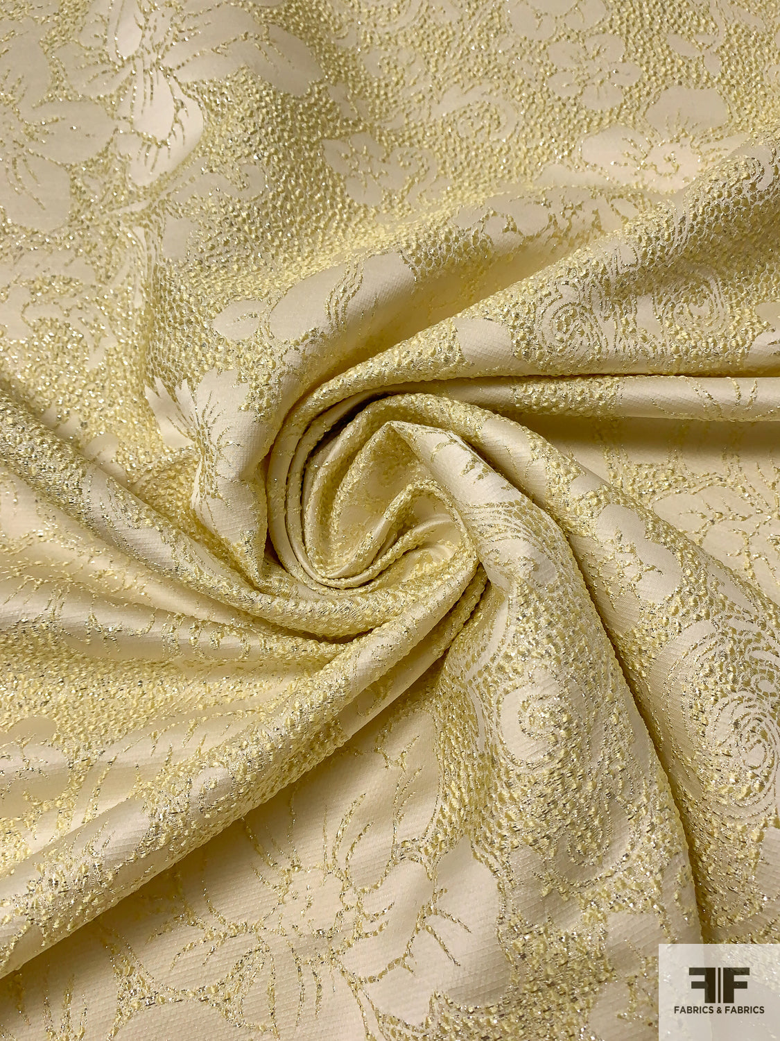 gold brocade dress fabric Sparkling Gold Jacquard Fabric, Emboss Pleated Brocade, Gloden Texture Damask for Haute Couture,dress DIY Fabric Upholstery, 59 Inches Width